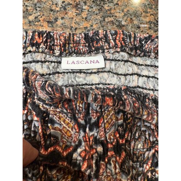 Lascana smocked maxi dress in brown paisley - Picture 3 of 7